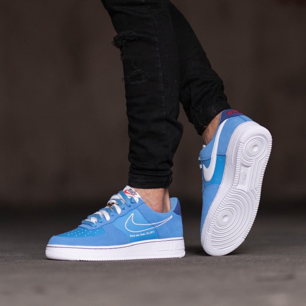Nike Air Force 1 07 - White / University Blue - Triads Mens